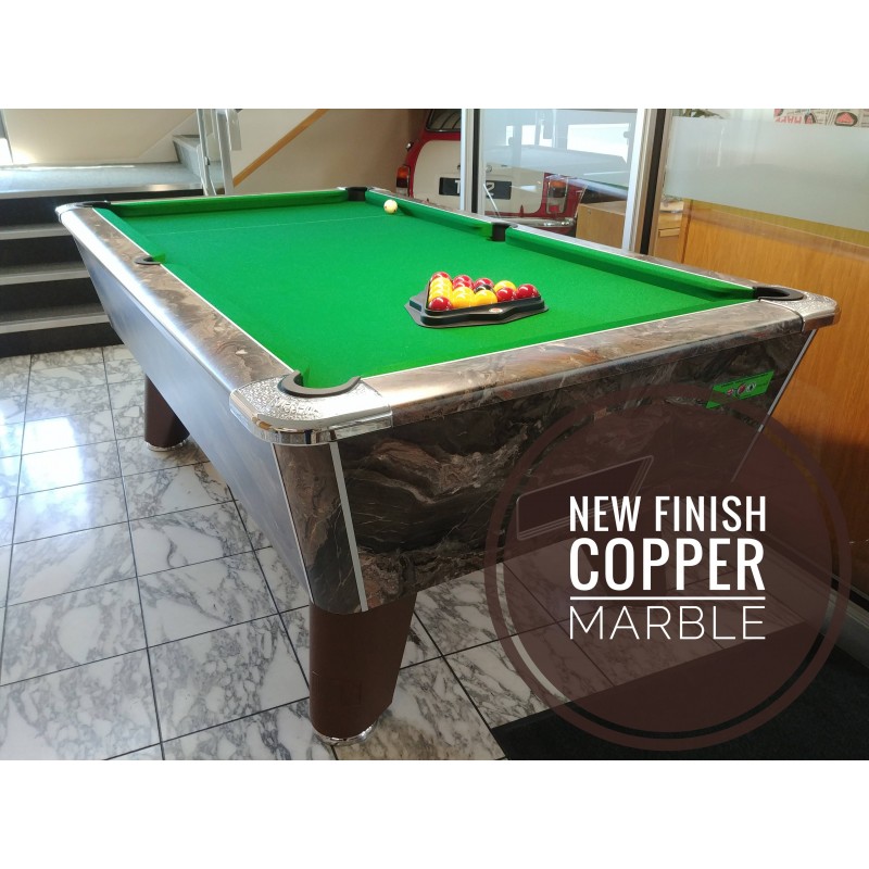 supreme winner pool table copper marble